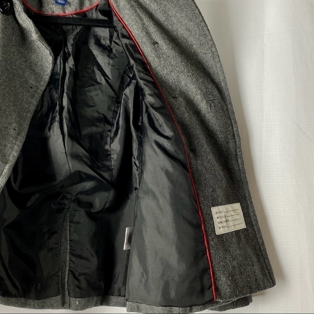 Rothschild Wool Blend Classic Dark Grey Double Breasted Coat - Picture 8 of 8